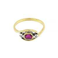 Anello Goldside Donna in Oro giallo Rubino sintetico ANGS0064 - ANGS0064